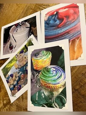 Photo Greeting Cards - Cakes & Cupcakes - Set of 4